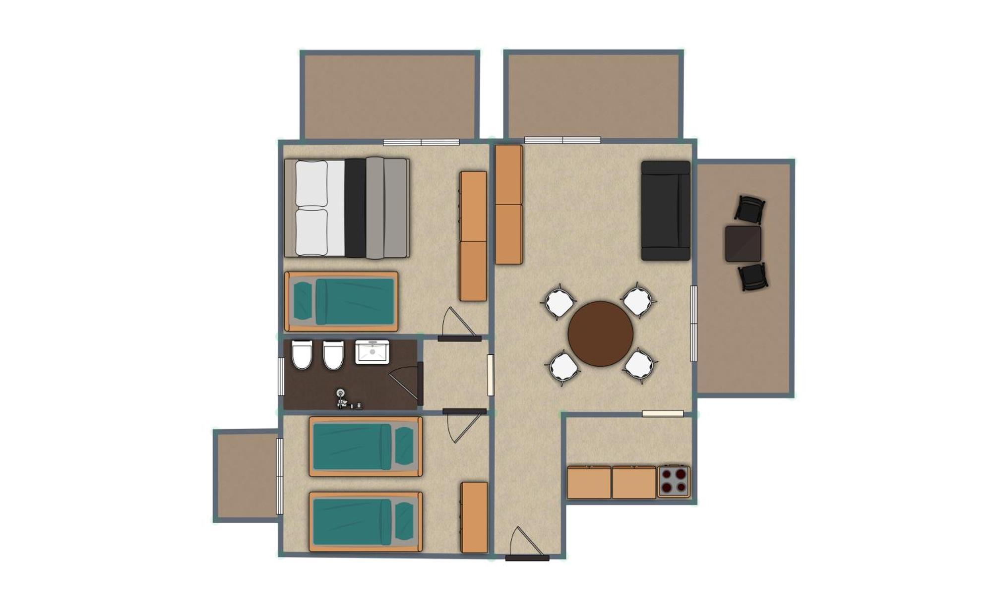 בלריה-איגאה מרינה Residence Rainbow חדר תמונה